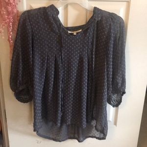 Grey polkadot shirt